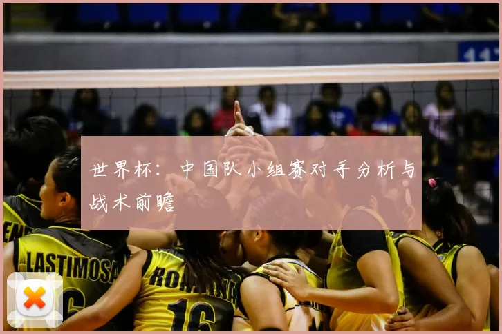 世界杯:中国队小组赛对手分析与战术前瞻